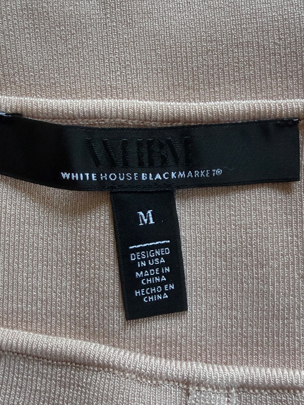 White House Black Market Pale Blush Pink Square Neck Tank Top - Picture 3 of 4